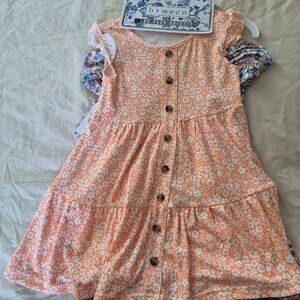2 pack of soft toddler size 5 dresses. BRAND NEW WITH TAGS